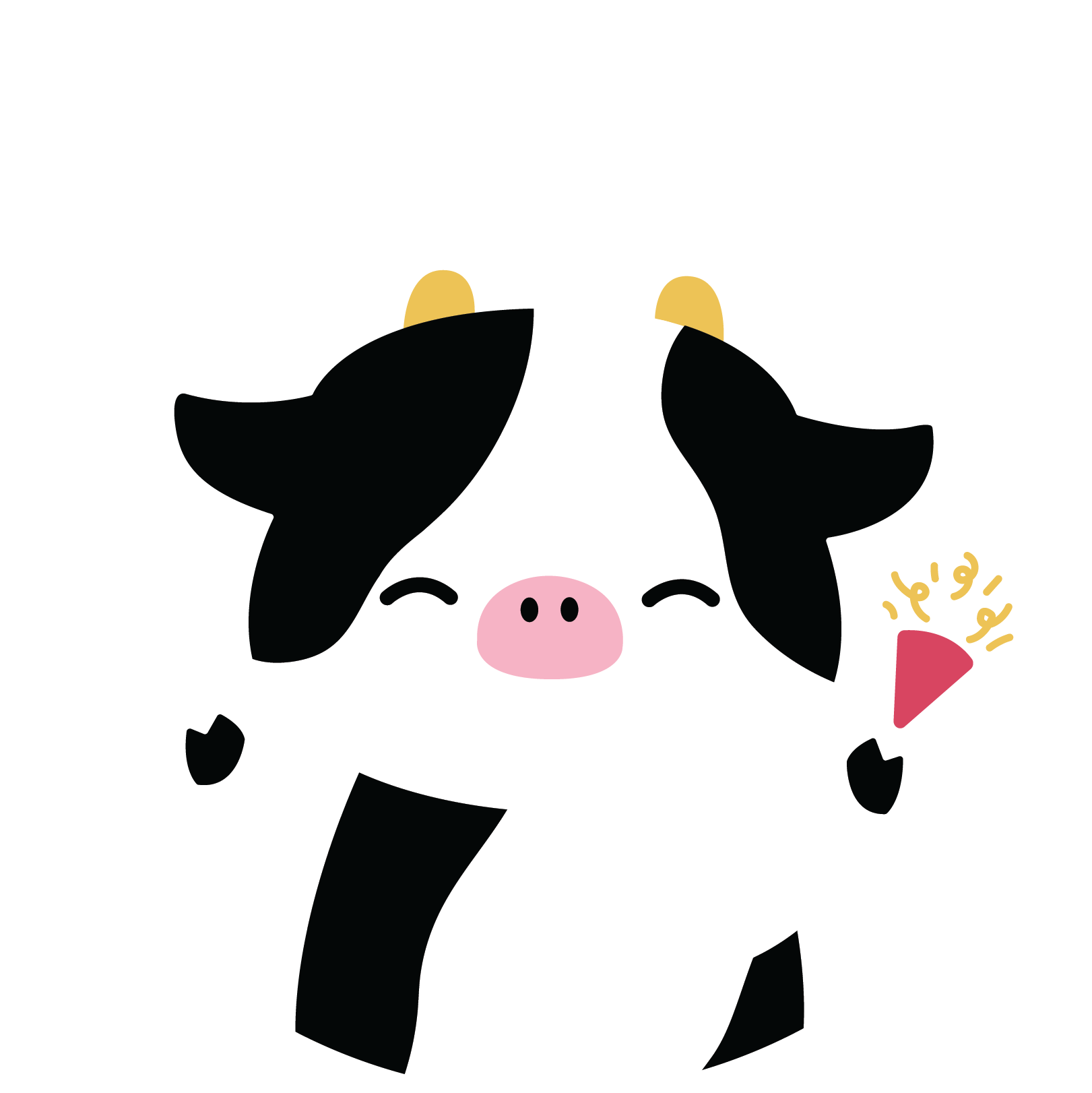 Cheerful cow